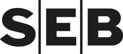 SEB logo svartvit